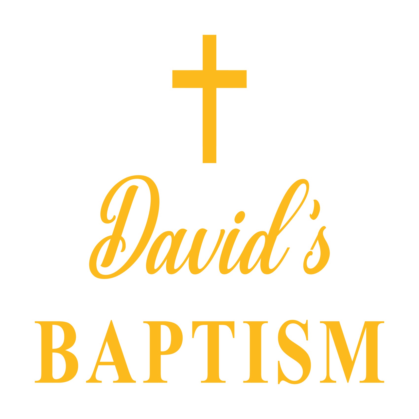 Davids Baptism