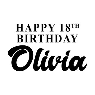 Happy Birthday Olivia