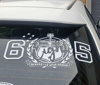 685 and Samoa Coat of Arms
